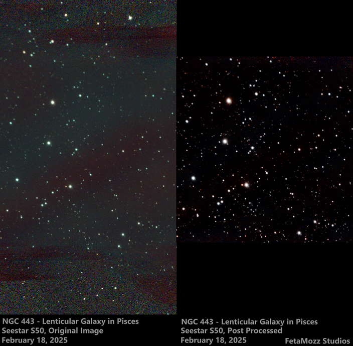 NGC 443 - Lenticular Galaxy in Pisces