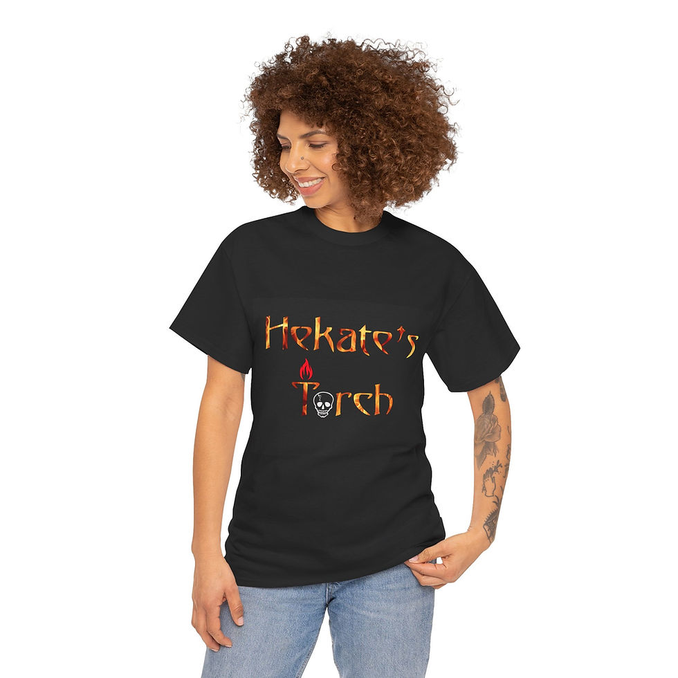 Thumbnail: Hekate's Torch - Unisex Heavy Cotton Tee