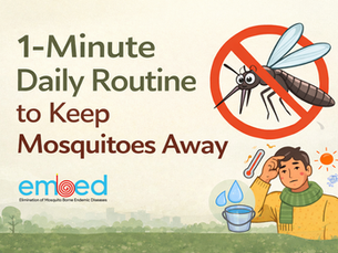 How to Prevent Mosquitoes at Home: 1- Minute Daily Routine (Dengue & Malaria Prevention) 