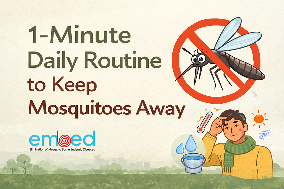 How to Prevent Mosquitoes at Home: 1- Minute Daily Routine (Dengue & Malaria Prevention) 