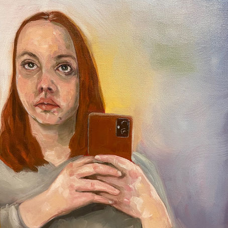 Portrait painting - ”The privilege of a lifetime is being who you are.”