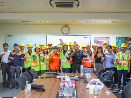 CHÀO ĐÓN ĐOÀN ĐẠI BIỂU QUỐC TẾ ĐẾN THAM QUAN NHÀ MÁY O-I BJC