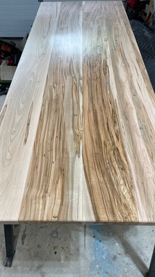 Bookmatched spalted wood slabs