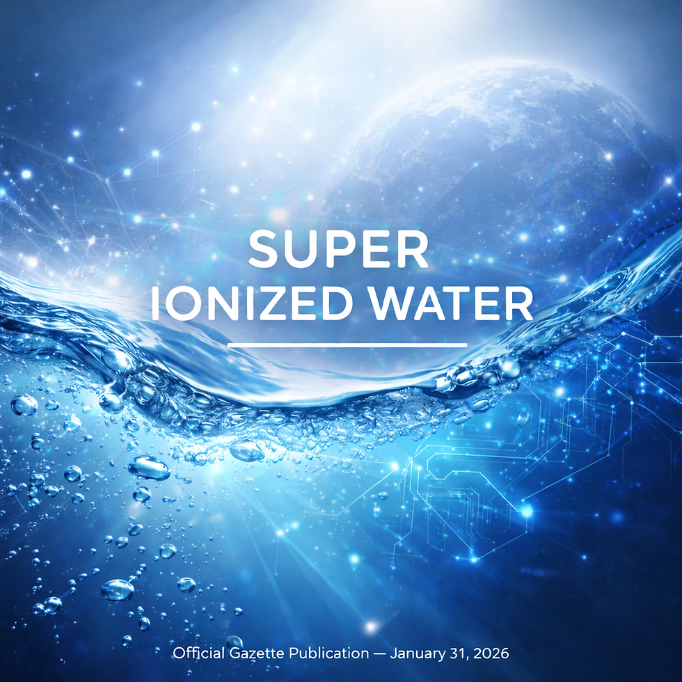 Super Ionized Water (SIW) Technologies Recognized as an Official Investment Priority