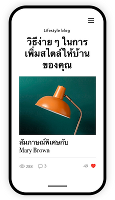 Images of how a blog will look