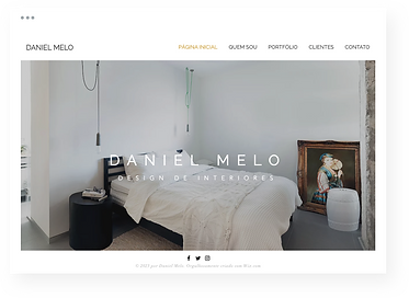 Template para site de portfólio e cv