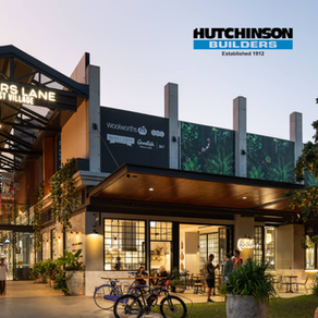 West Village artist render with superimposed Hutchies logo