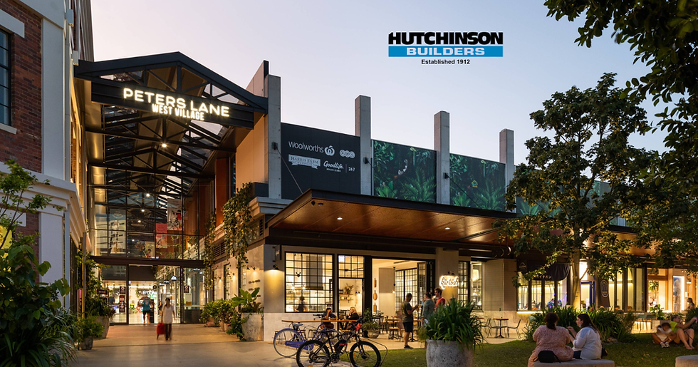 West Village artist render with superimposed Hutchies logo