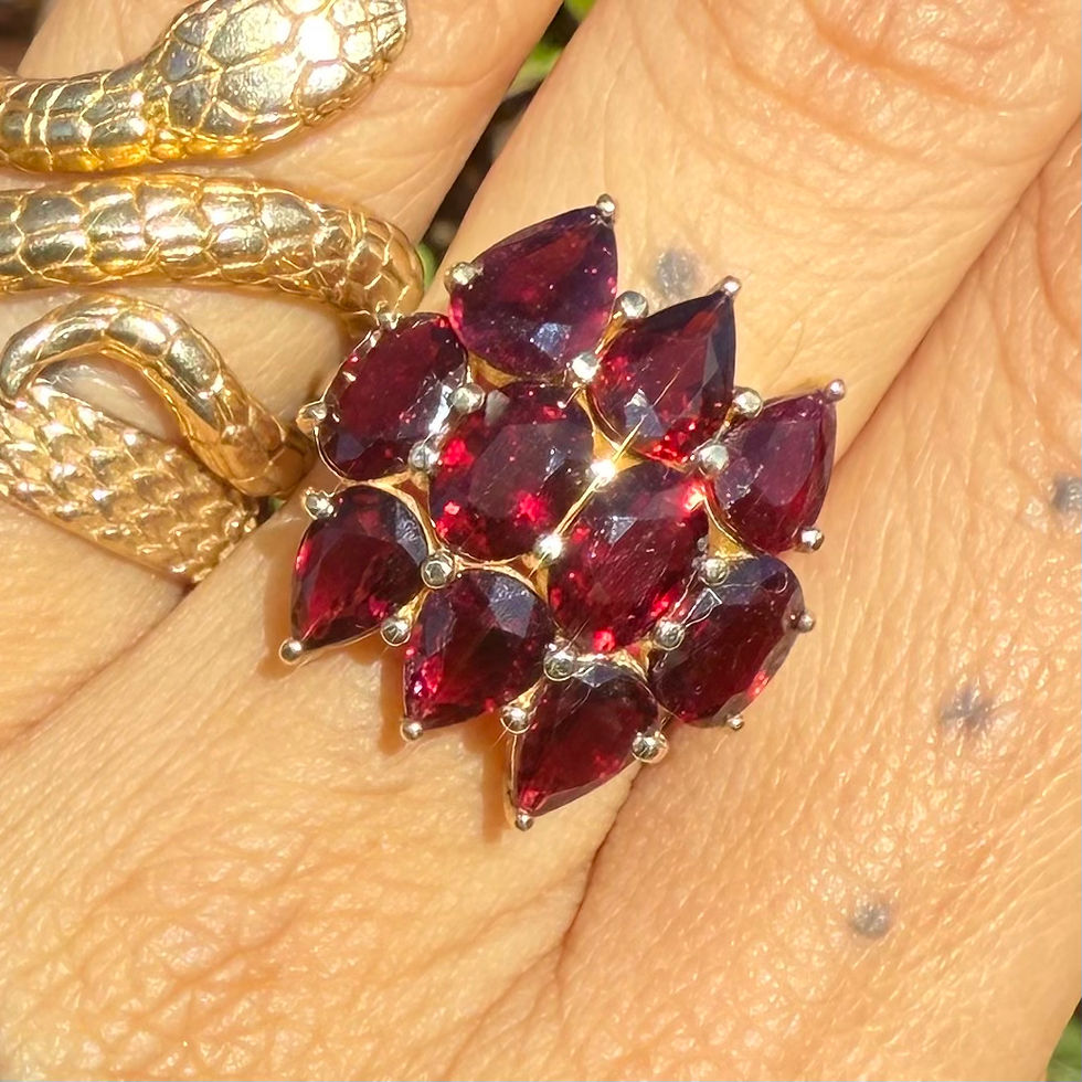 縮圖：~ RED TZARINA ~ rubilite tourmaline ring 