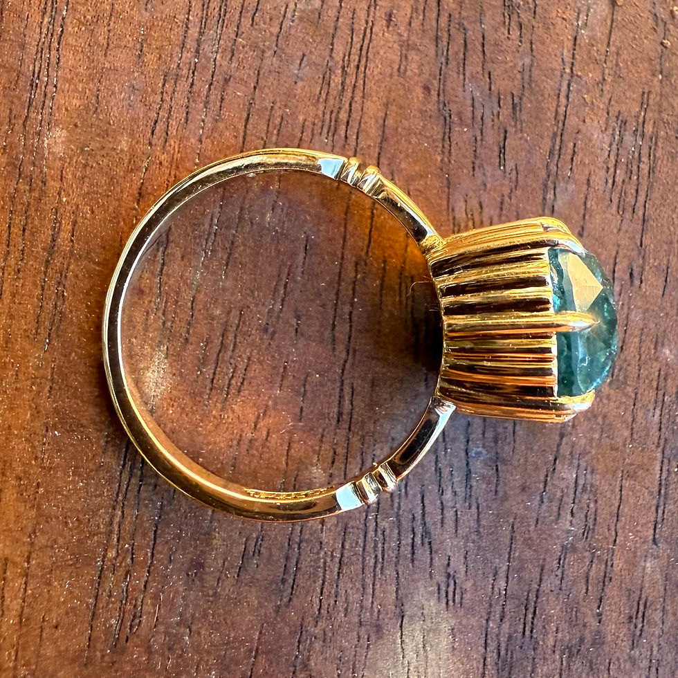 Thumbnail: ~ AURORA NEA~ final setting : butterfly blue tourmaline ring 
