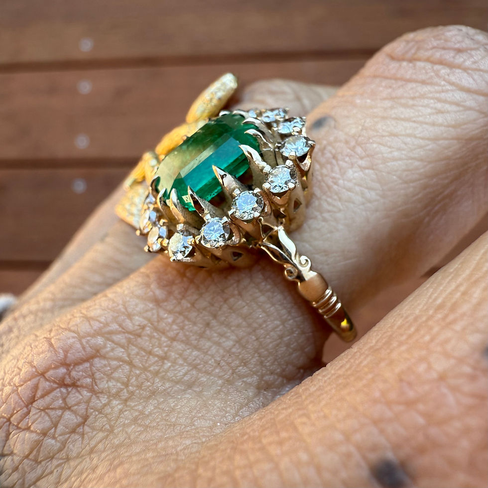Miniatura: ~PARALIA~ Iconic floating diamond halo ring 