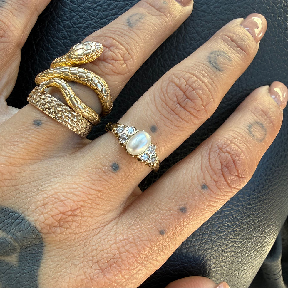 Miniature : ~ SANOBAR~ vintage Pearl x diamonds 