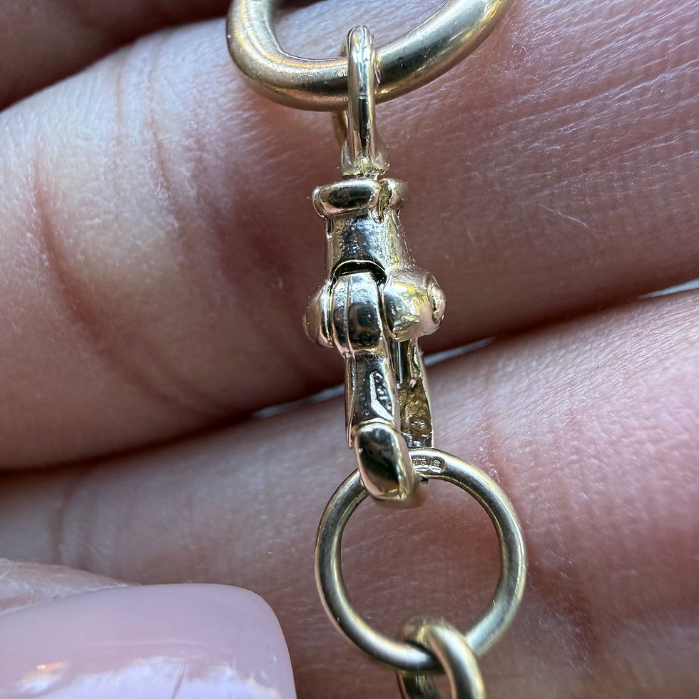 Miniatura: Antique 9k pendant and t bar 