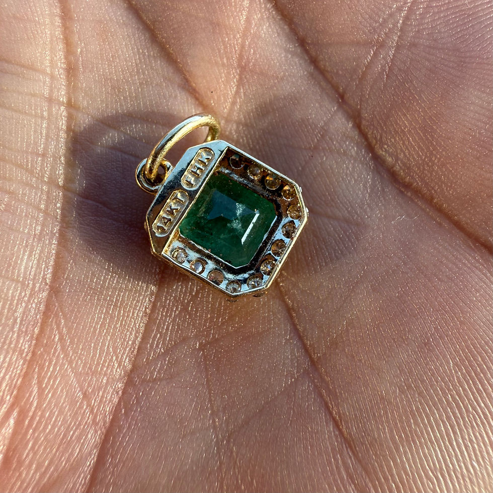 Thumbnail: ~MALLORCA~ emerald pendant 
