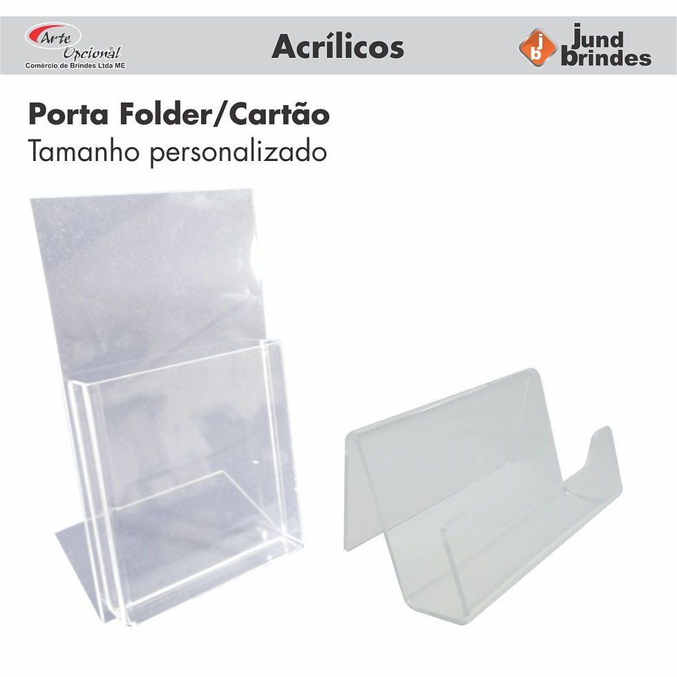 Porta Folder e Cartão