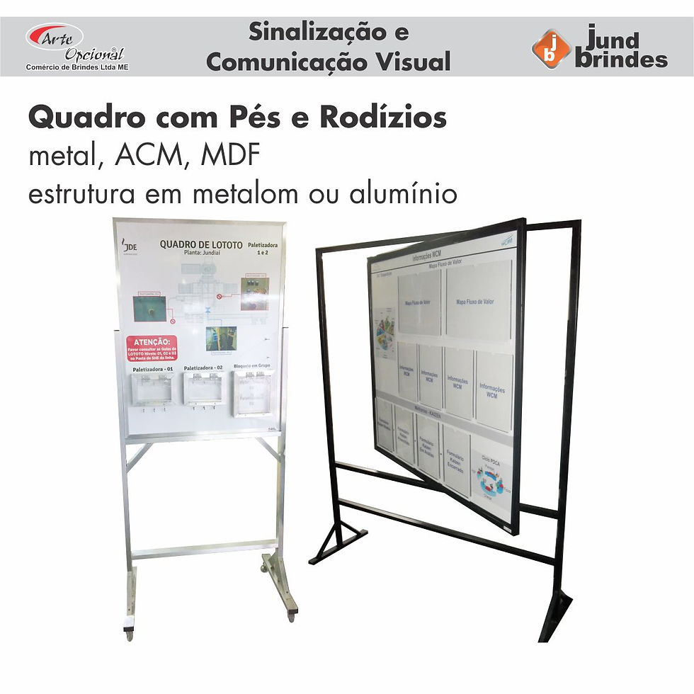 Quadro com Pés e Rodízios
