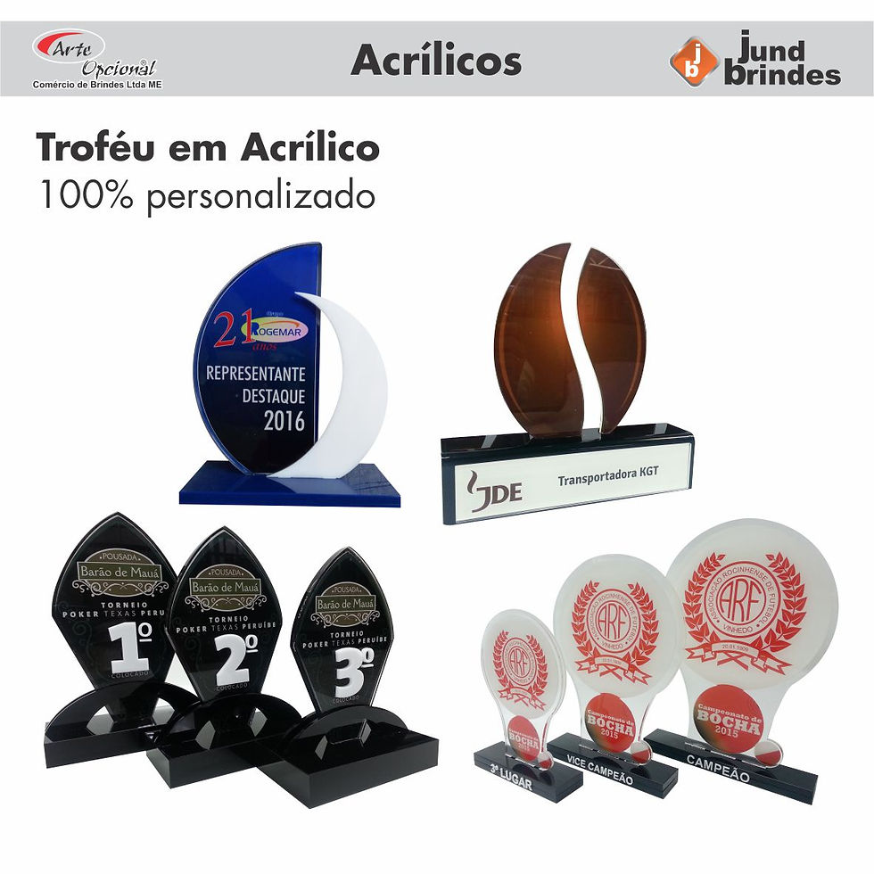 Troféu Acrílico