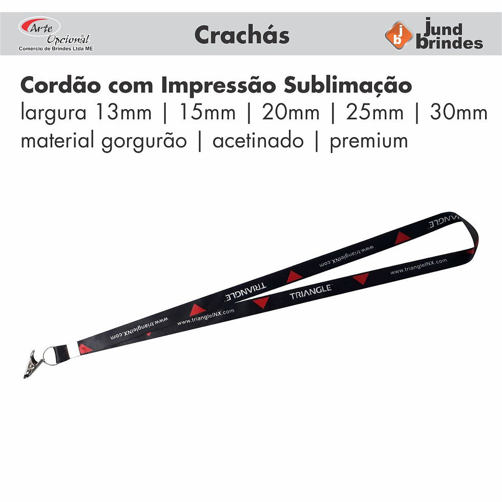 Cordão para Crachá Sublimação