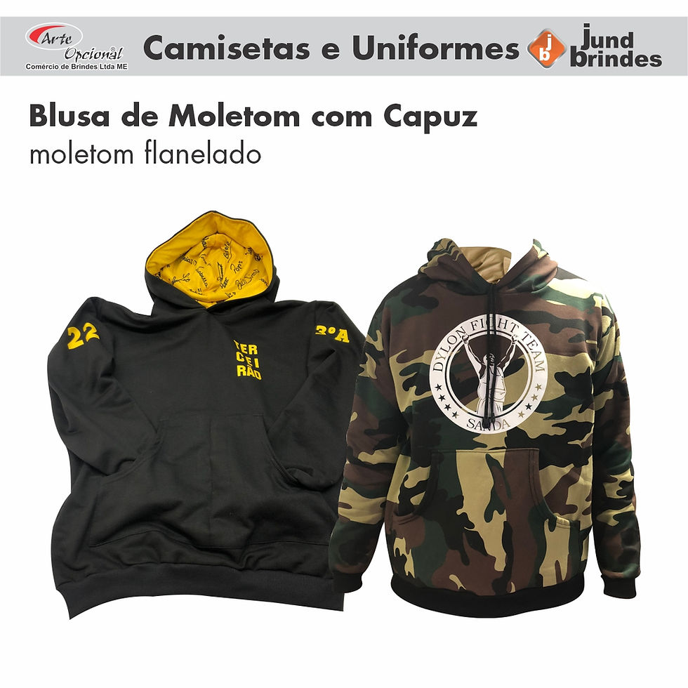 Blusa em Moletom com Capuz