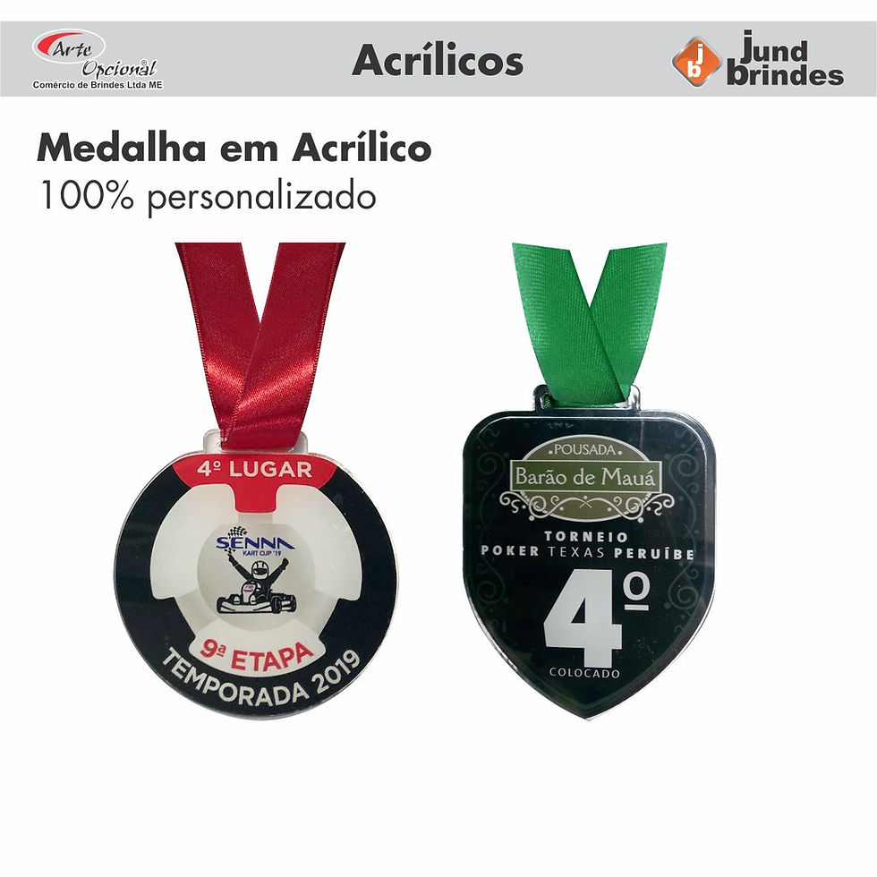 Medalha Acrílica
