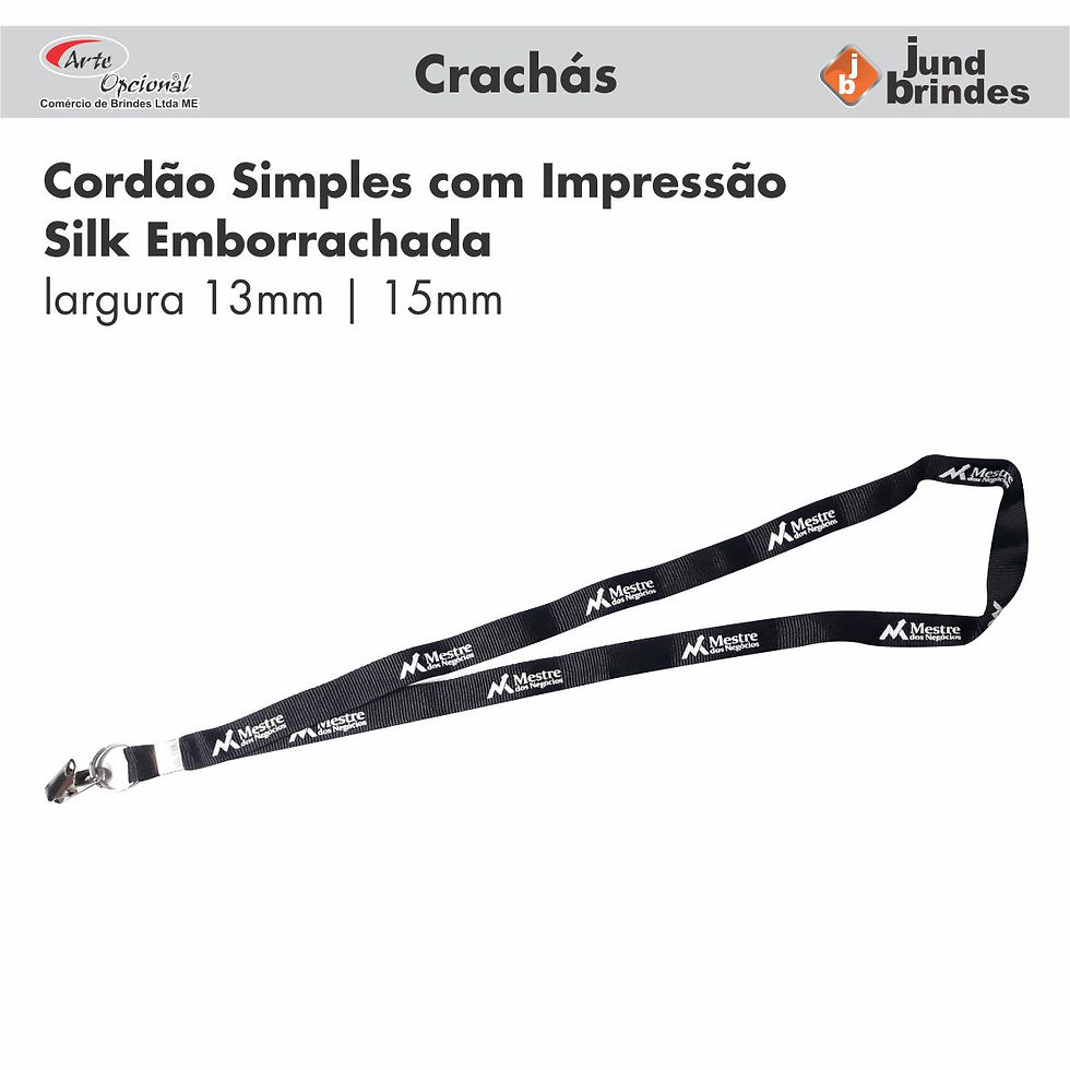 Cordão para Crachá com Silk