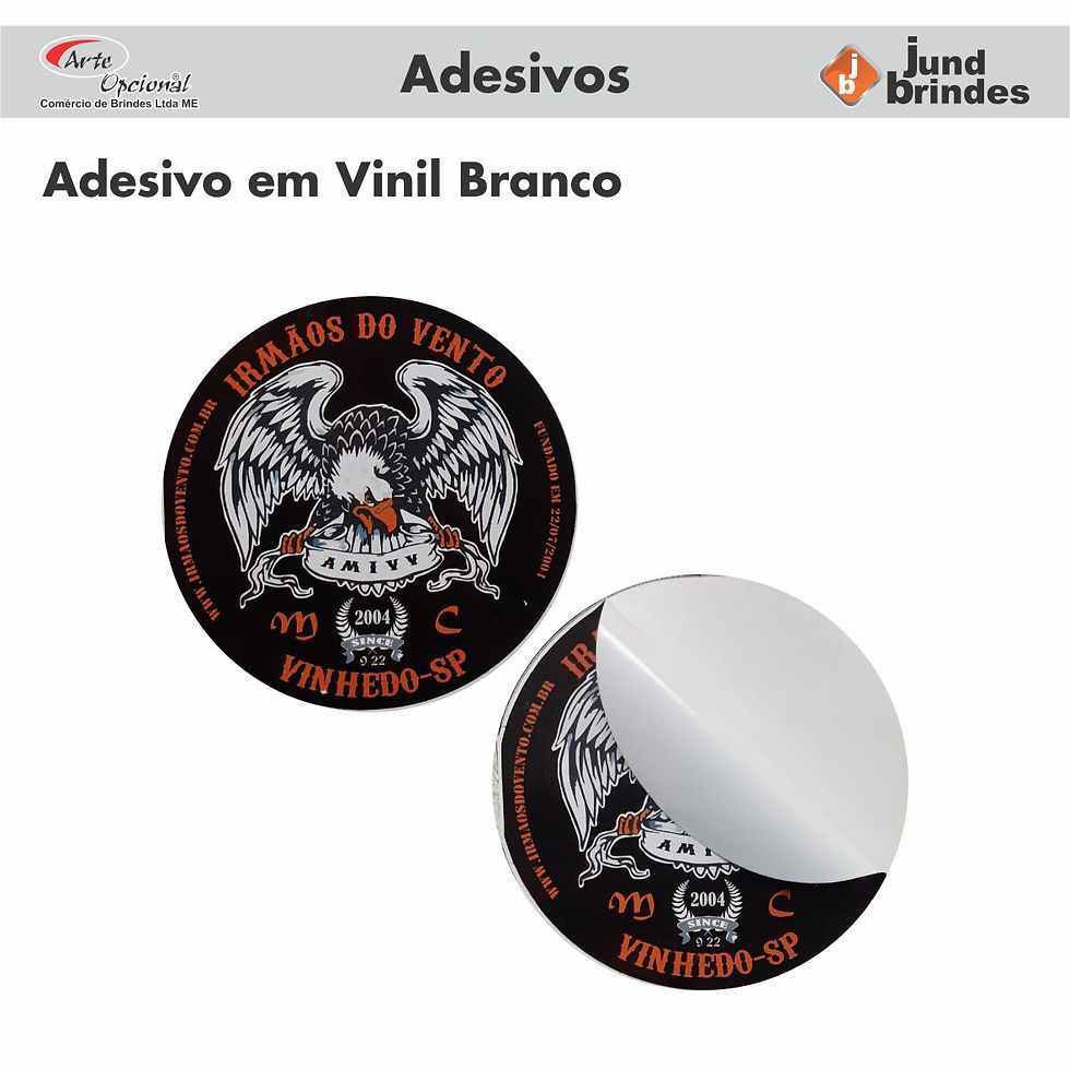 Adesivo em Vinil Branco