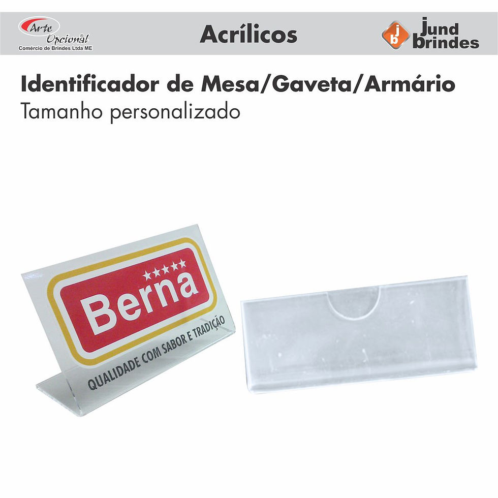 Identificadores Acrílicos