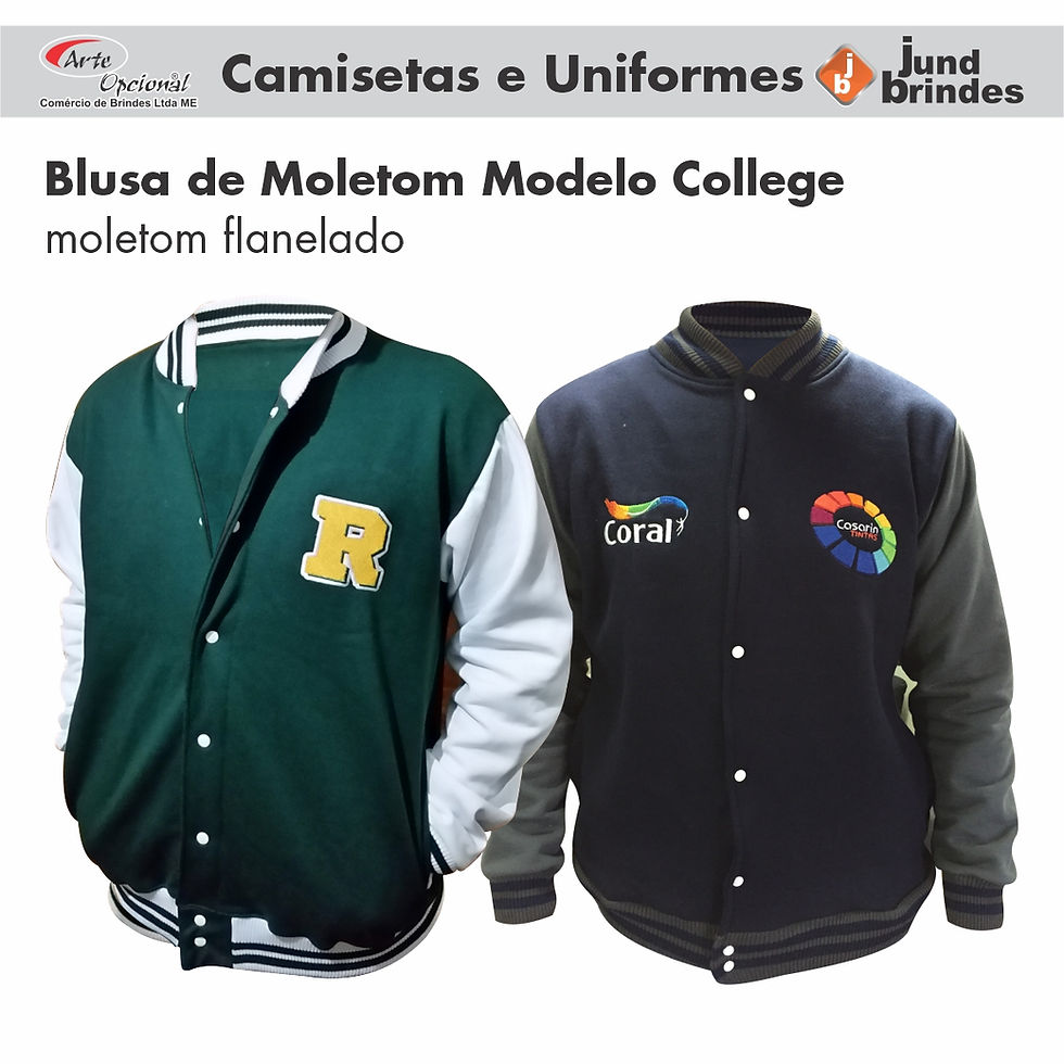 Blusa em Moletom College