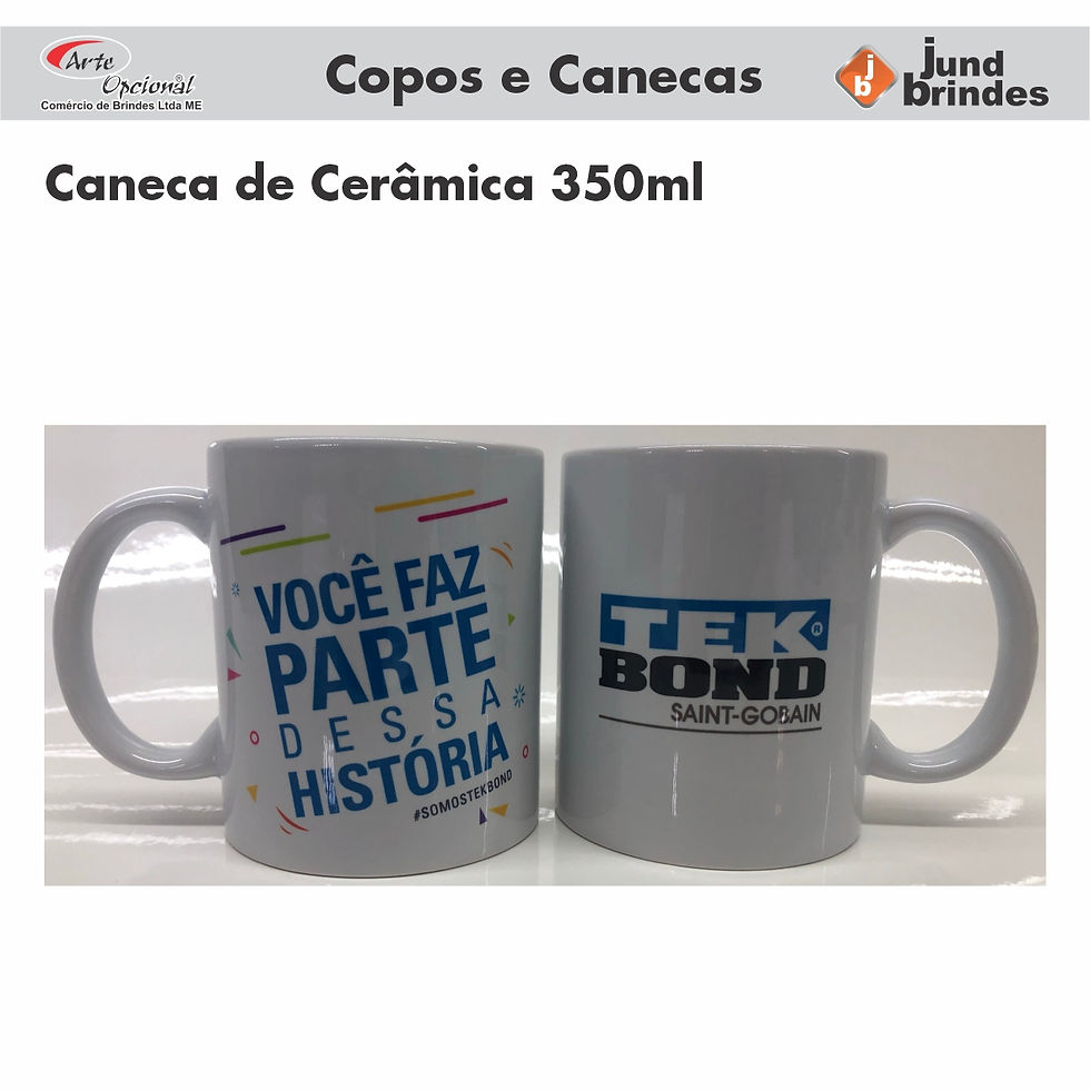 Caneca de Cerâmica 350ml