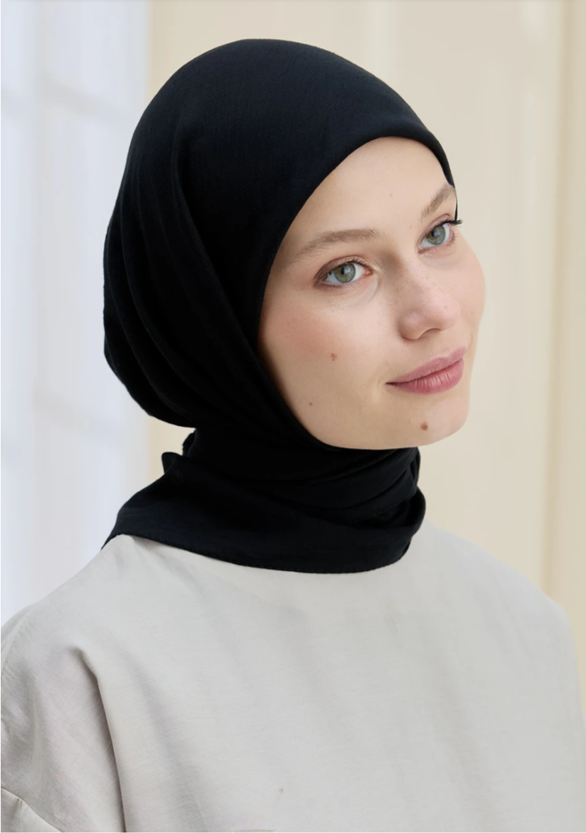 Siyah Pamuk Eşarp