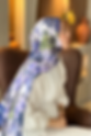 Küçük resim: Desenli Mor-Laci Pamuk Şal