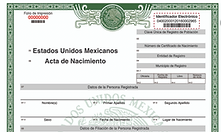 tradução de certidão de nascimento México