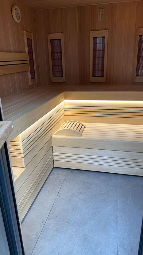 binnenkant van de finse sauna