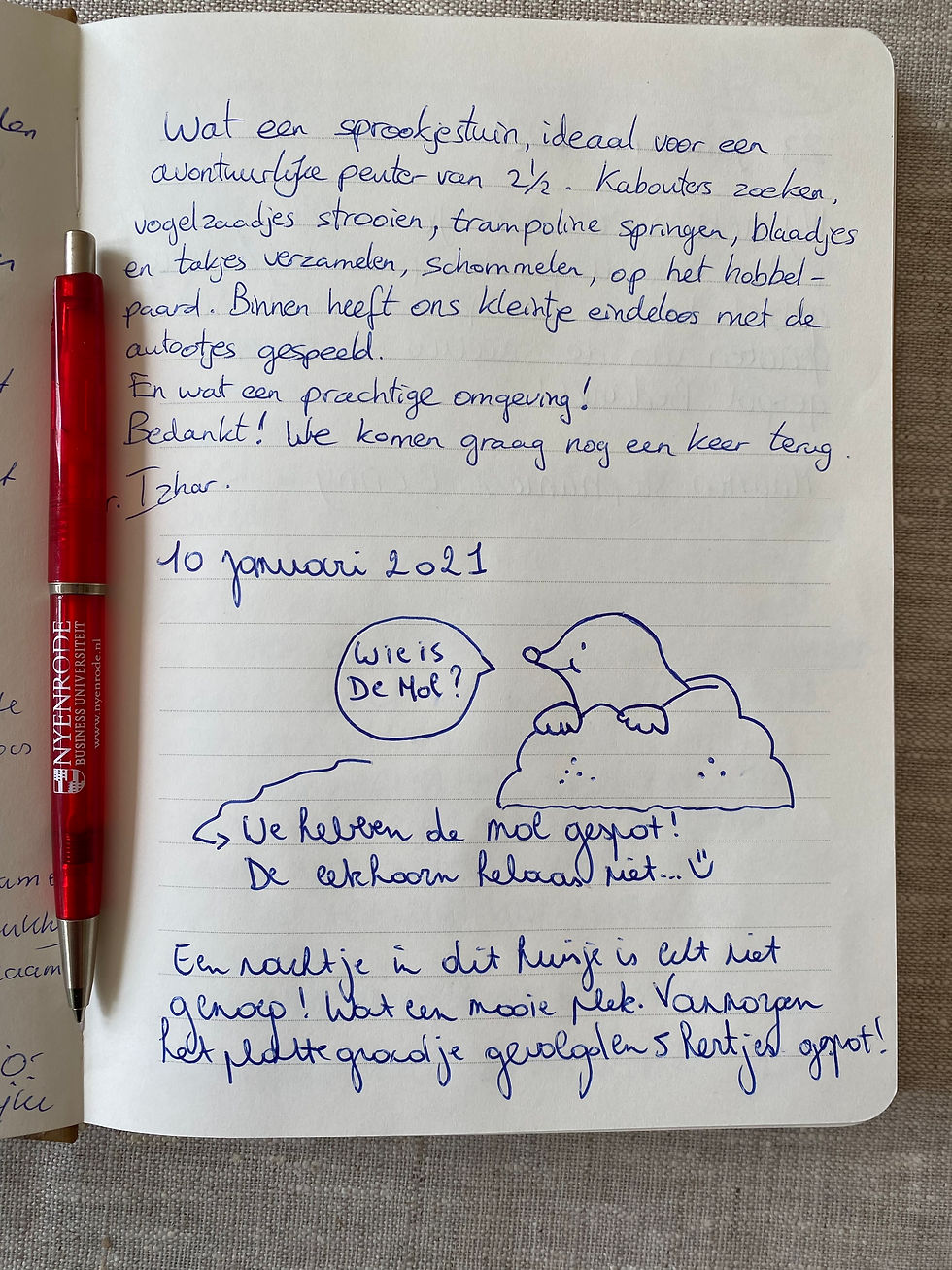 verslag gasten Boshuisje Wateren I