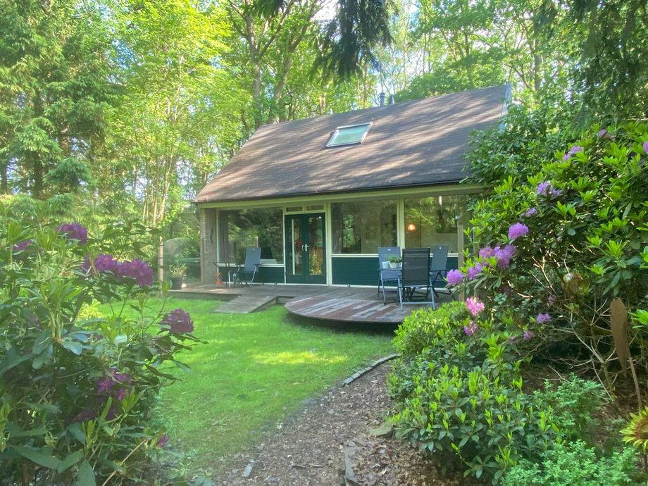 Boshuisje Wateren aan de boterpol is een vakantiehuis in Drenthe met grote bostuin, zeer geschikt voor een weekendje weg of vakantie met de kinderen en/of de hond