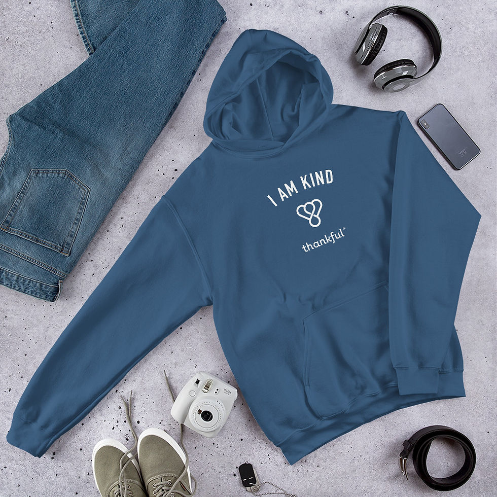 Thumbnail: Thankful "I Am Kind" Emblem Unisex Hoodie
