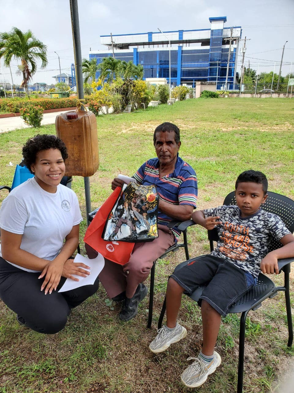 Community worker providing residential support to a family.
