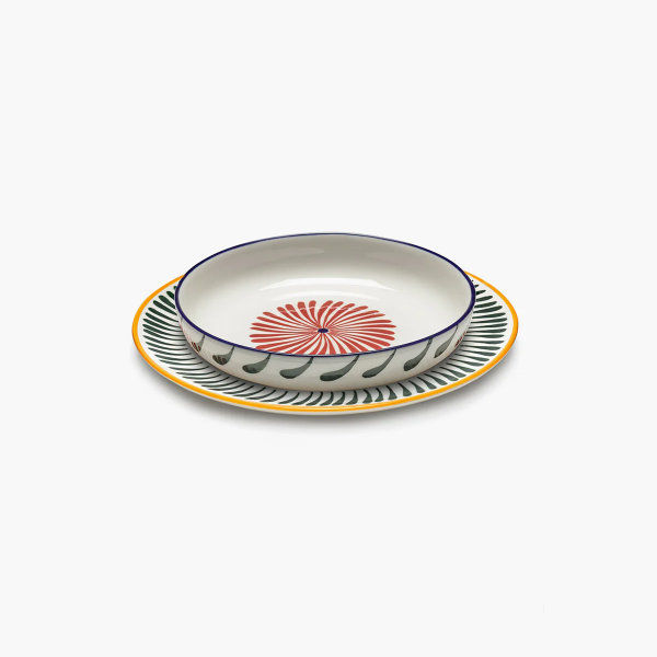 Miniature : Plat rond BAZAAR rouge