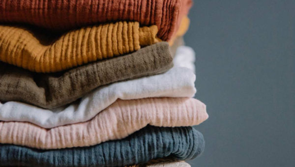 Grand plaid en double gaze de coton