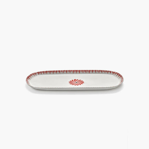 Miniature : Plat ovale BAZAAR rouge