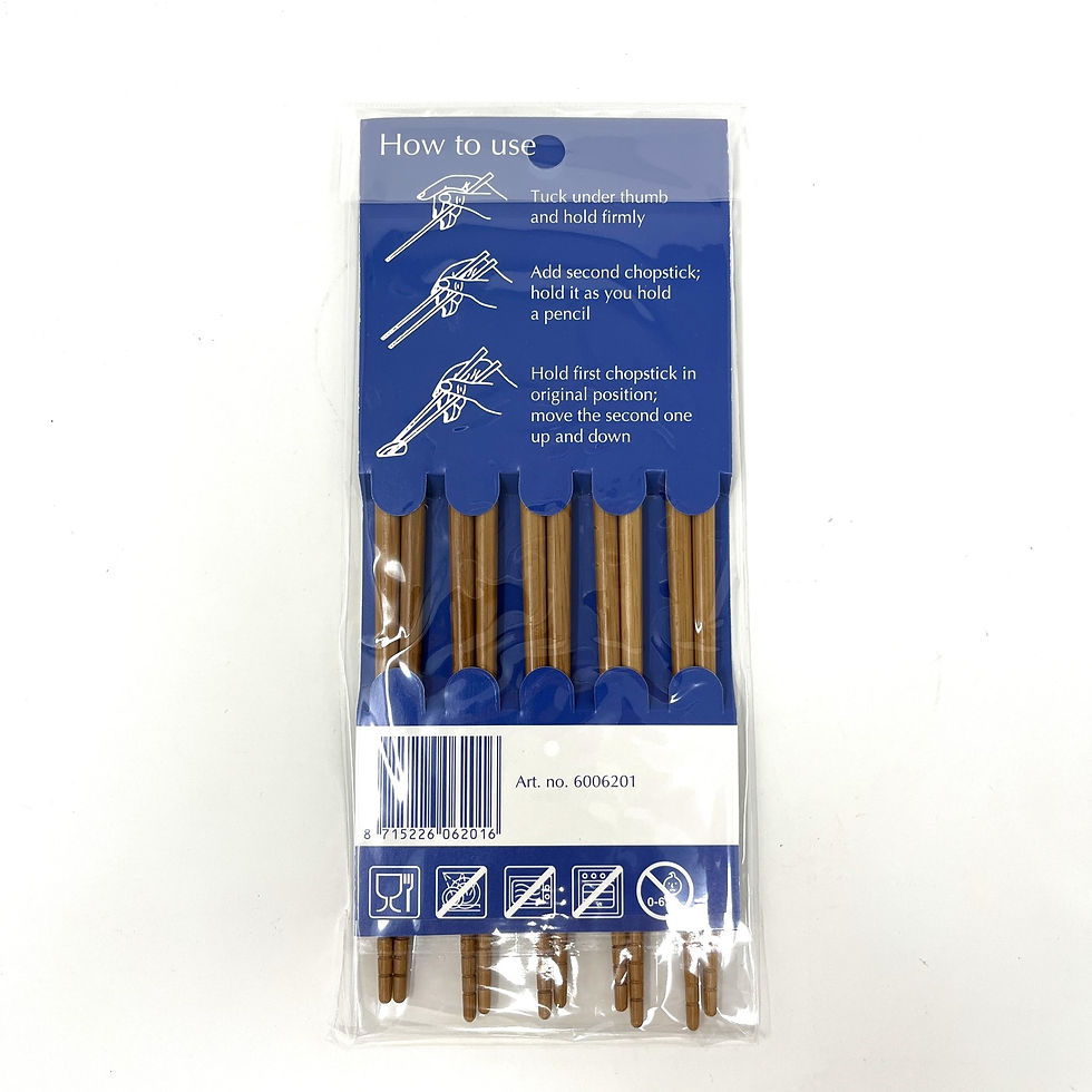 Miniatura: bacchette giapponesi blu in legno