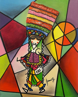 Œuvre de Karen G intitulée EL GRAN CONGO exposée à la Galerie d'art contemporain ‘The Muisca’ à Paris