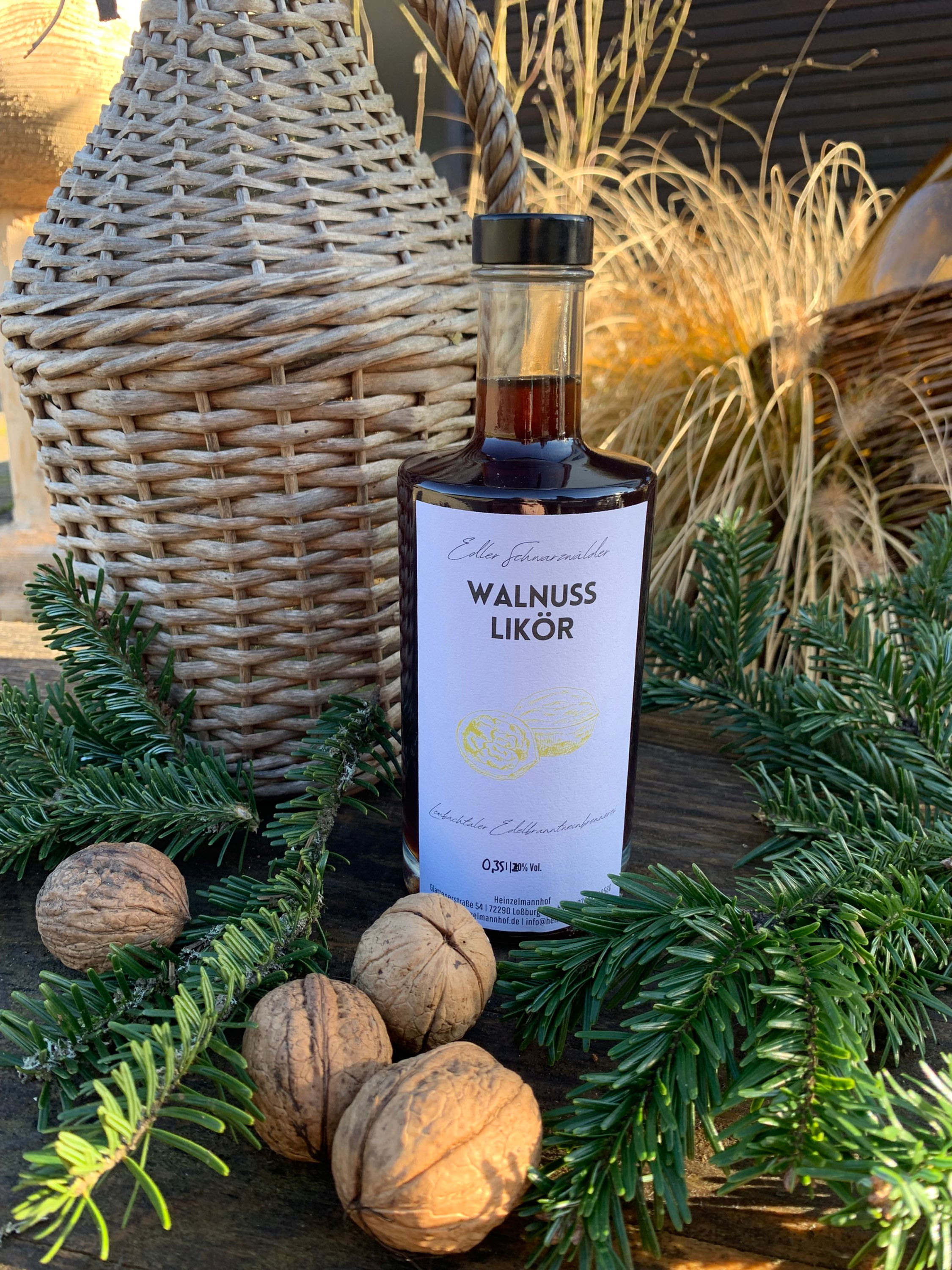 Walnusslikör im Geschenksäckle - 0,35 l / 20% vol. 