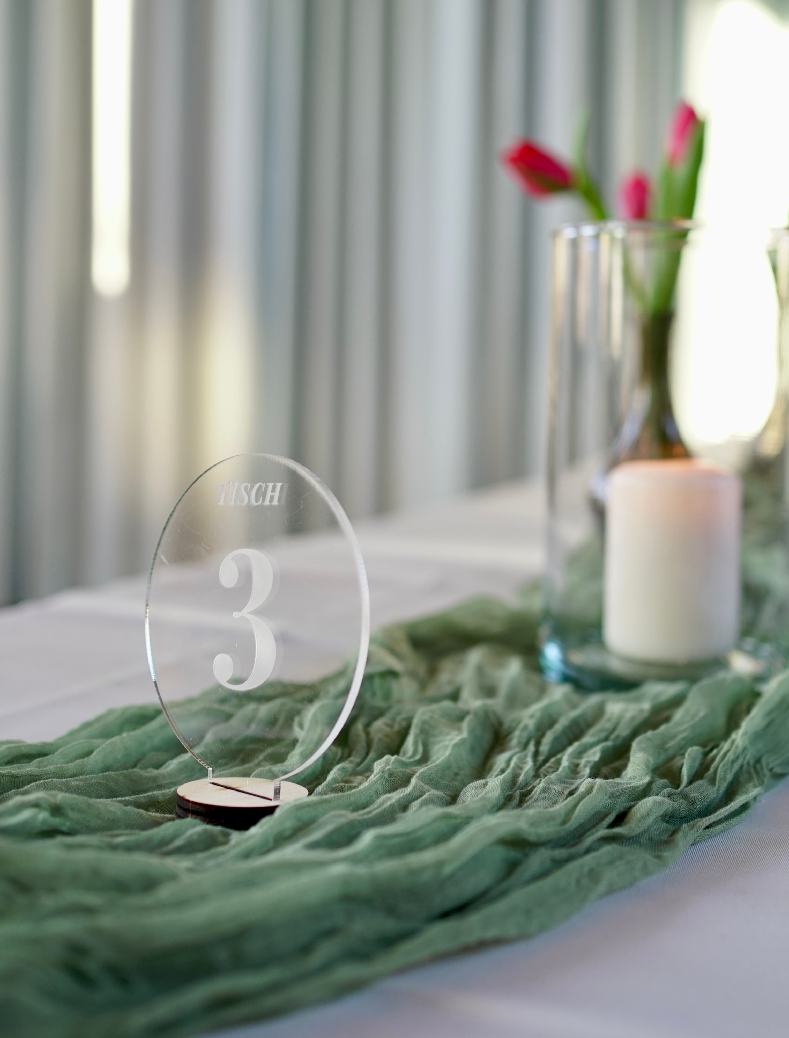 Tischnummern rund Zahlen