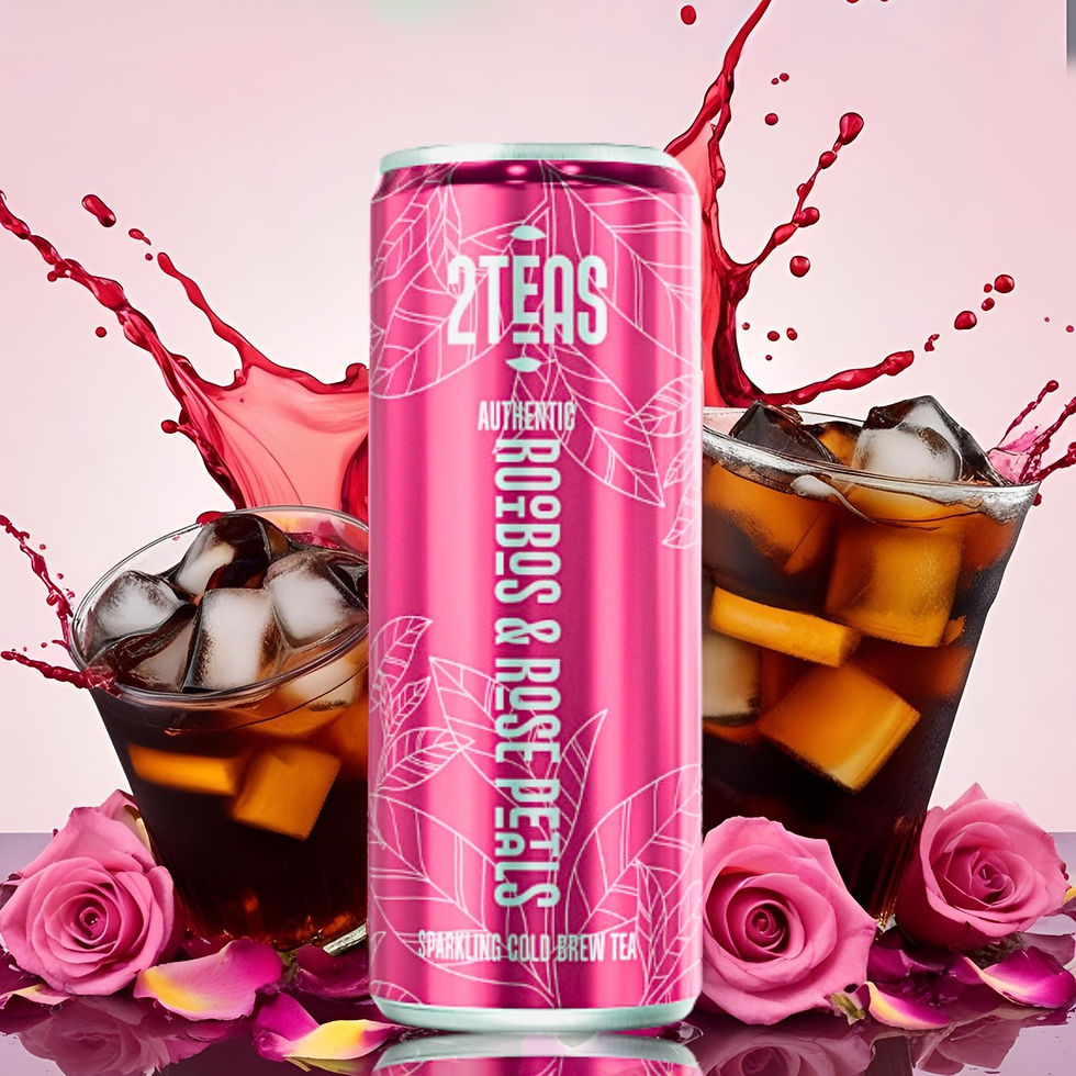 Roses Rooibos Tea 2TEAS | Rooibos & Rose Petals Tea | Cold brewed & Organic