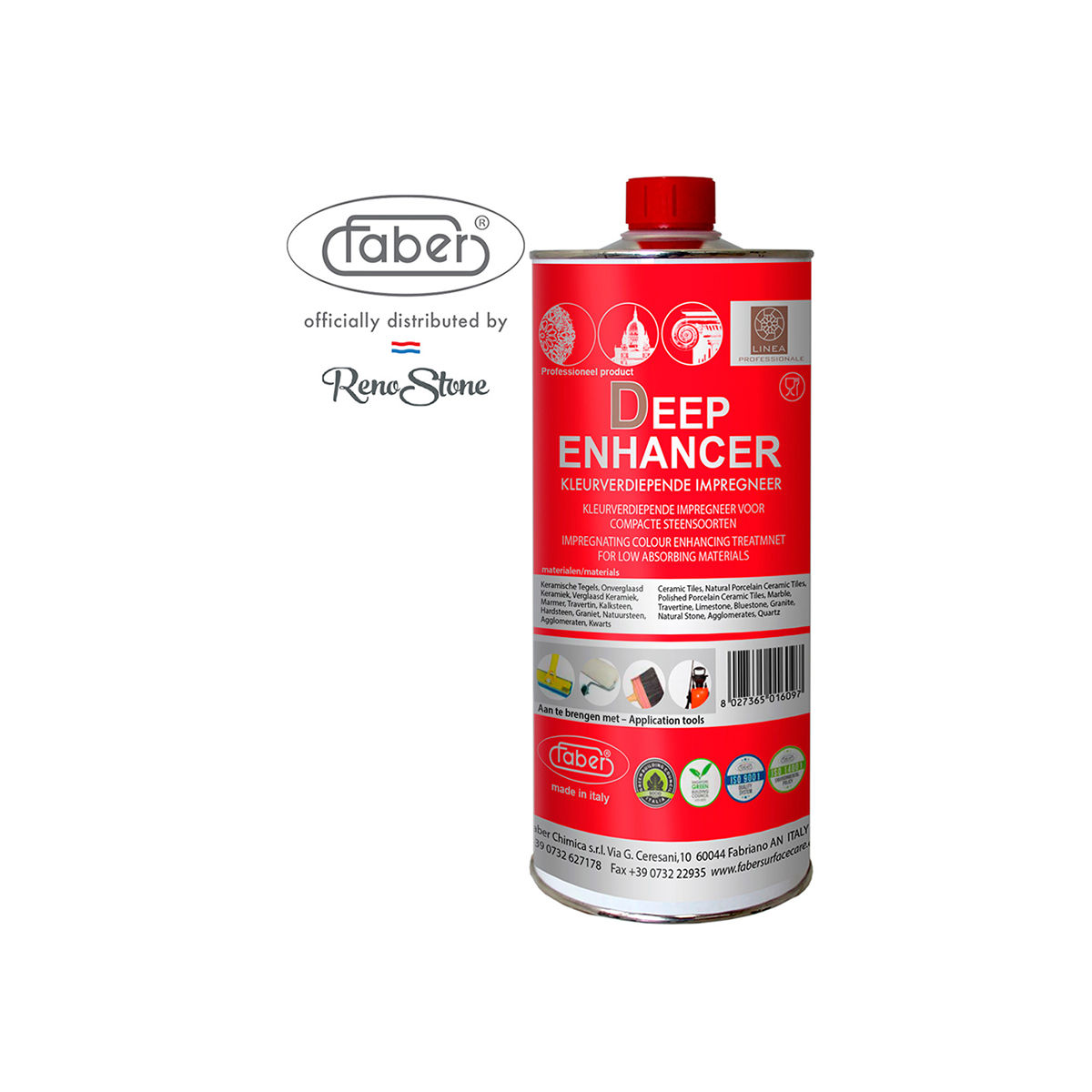 Faber Deep Enhancer. Impregneer kleurverdiepend - compacte steensoorten