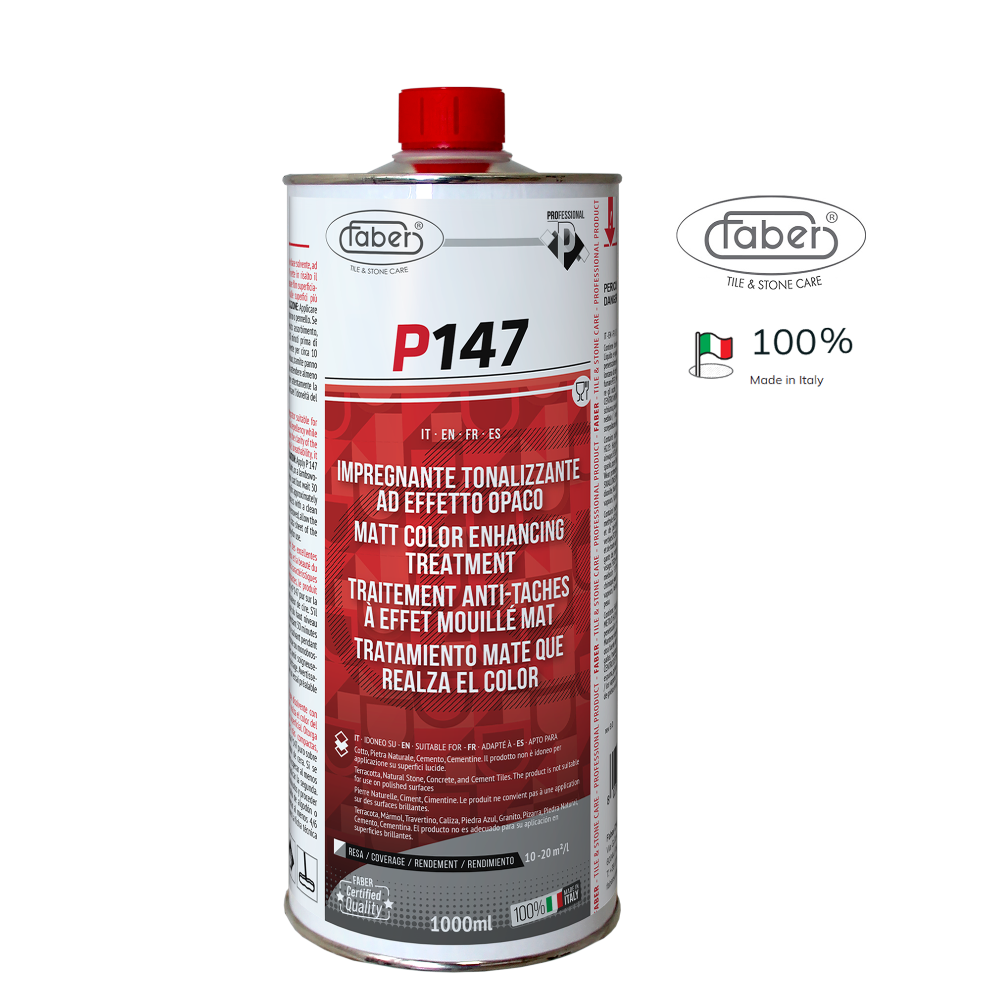 Faber P147 Impregneer Kleurverdiepend - poreus/ruw gesteente
