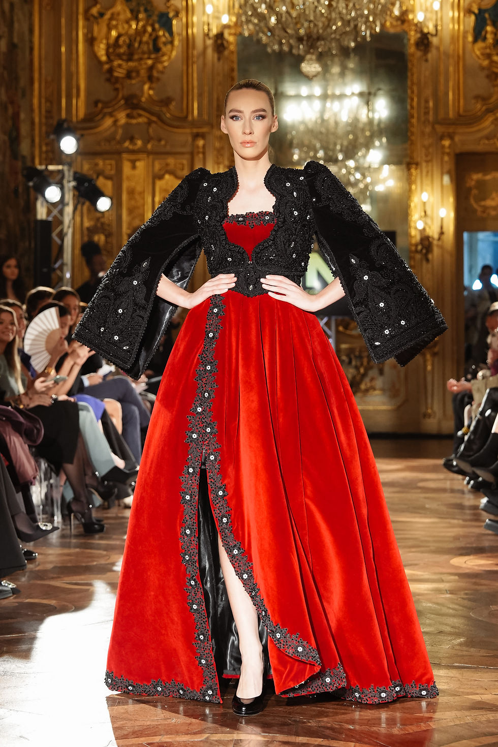 MODEL ON RUNWAY