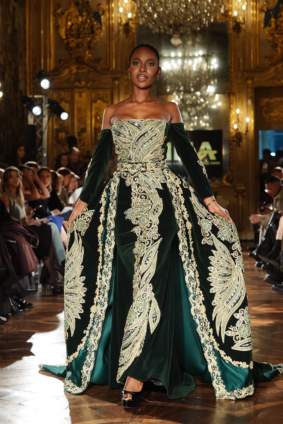 MODEL ON RUNWAY