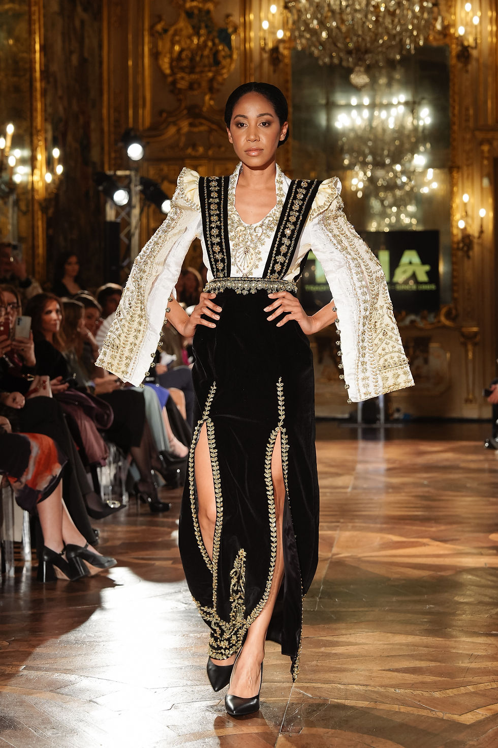 MODEL ON RUNWAY